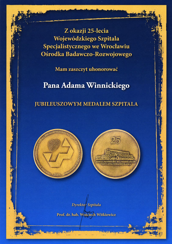 dyplom medal